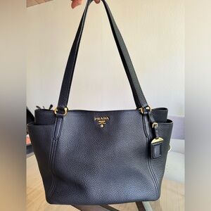 Prada leather tote bag